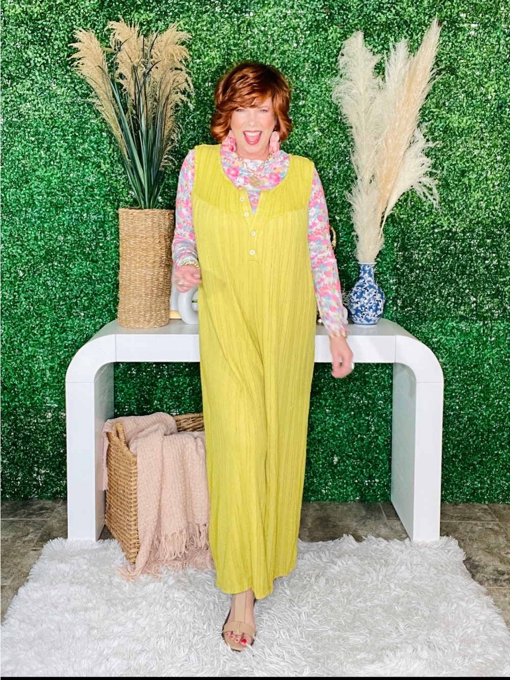Umgee Avocado Jumpsuit